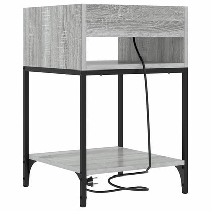 vidaXL Nachttisch Graues Sonoma 40 x 40 x 61 cm Holzwerkstoff