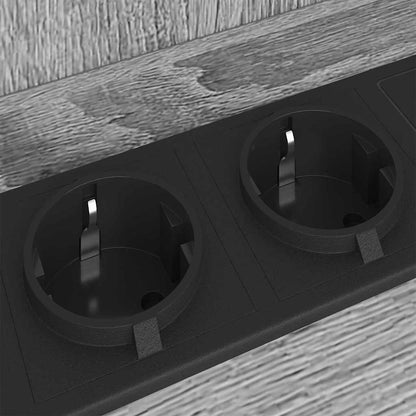 Nachttisch 2 pcs Graues Sonoma 40 x 40 x 61 cm Holzwerkstoff