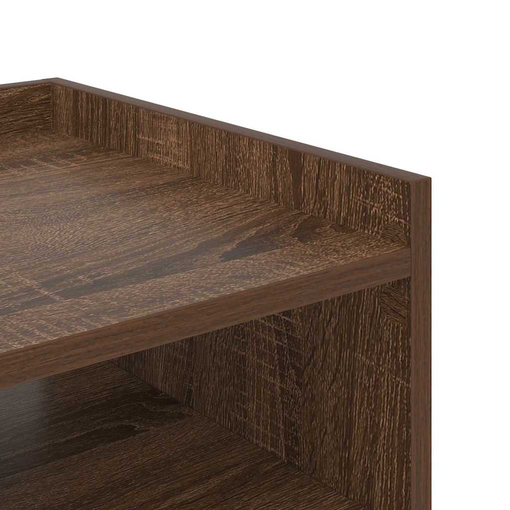 vidaXL Nachttisch Braun Eichen-Optik 40 x 40 x 61 cm Holzwerkstoff
