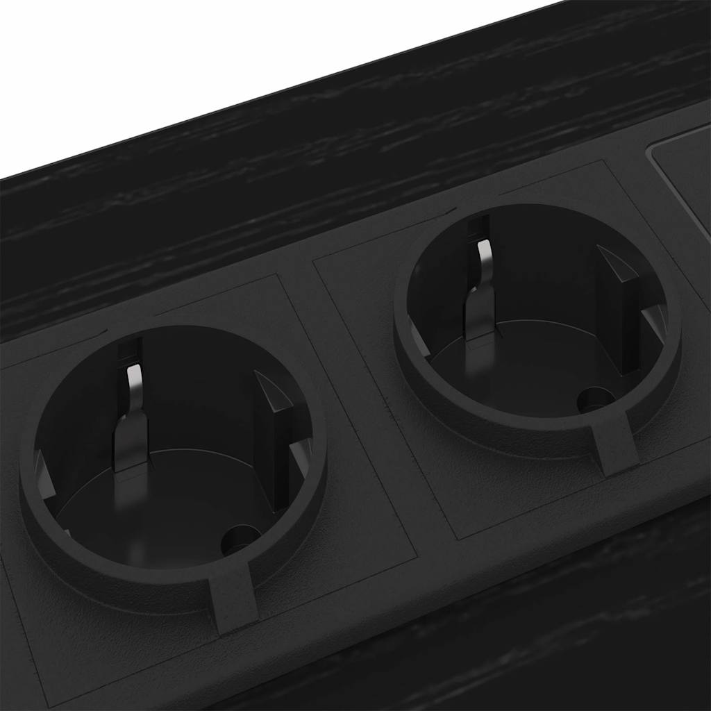 vidaXL Nachttisch 2 pcs Schwarz Eichen-Optik 42 x 41 x 61 cm