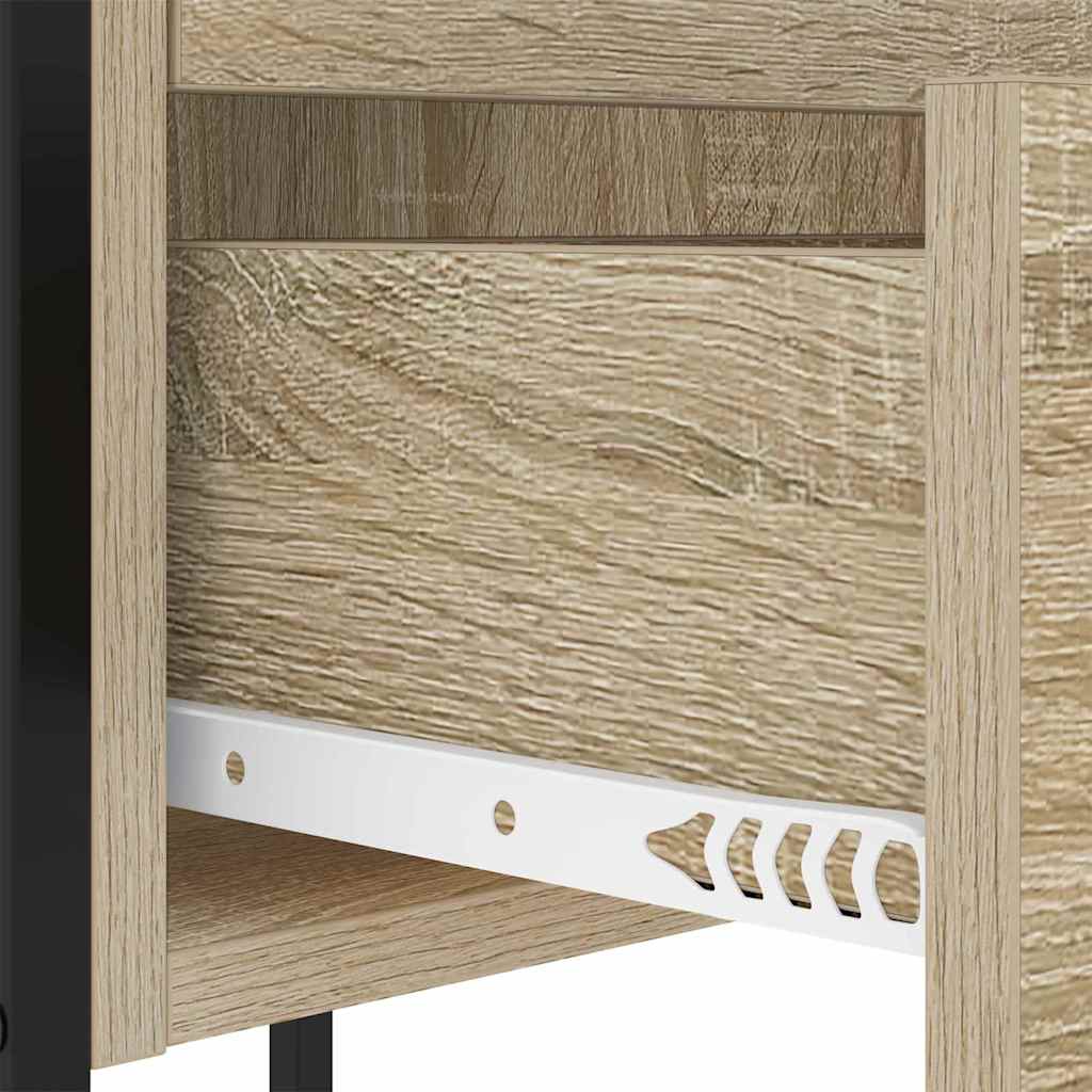 vidaXL Nachttisch 2 pcs Sonoma-Eiche 42 x 41 x 61 cm Holzwerkstoff