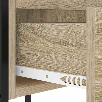 vidaXL Nachttisch 2 pcs Sonoma-Eiche 42 x 41 x 61 cm Holzwerkstoff