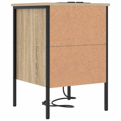 vidaXL Nachttisch 2 pcs Sonoma-Eiche 42 x 41 x 61 cm Holzwerkstoff