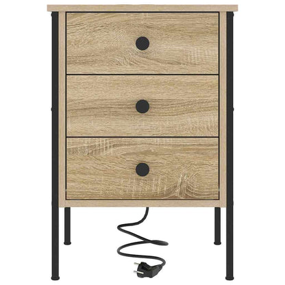 vidaXL Nachttisch 2 pcs Sonoma-Eiche 42 x 41 x 61 cm Holzwerkstoff