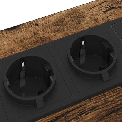 Nachttisch 2 pcs Geräucherte Eiche 42 x 41 x 61 cm