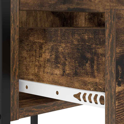 Nachttisch 2 pcs Geräucherte Eiche 42 x 41 x 61 cm