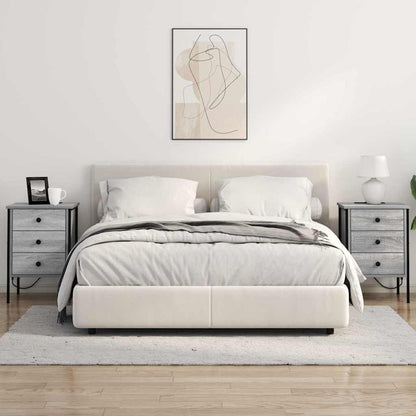 vidaXL Nachttisch Graues Sonoma 42 x 41 x 61 cm Holzwerkstoff