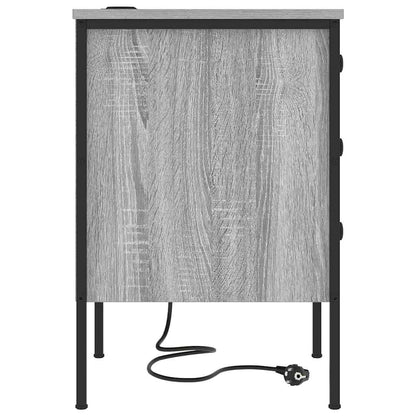 vidaXL Nachttisch Graues Sonoma 42 x 41 x 61 cm Holzwerkstoff