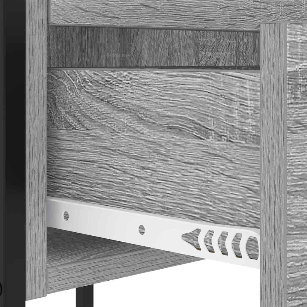 vidaXL Nachttisch 2 pcs Graues Sonoma 42 x 41 x 61 cm Holzwerkstoff