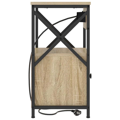 Nachttisch 2 pcs Sonoma-Eiche 40 x 31 x 60 cm Holzwerkstoff