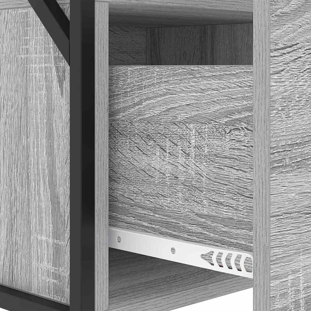 vidaXL Nachttisch 2 pcs Graues Sonoma 40 x 31 x 60 cm Holzwerkstoff