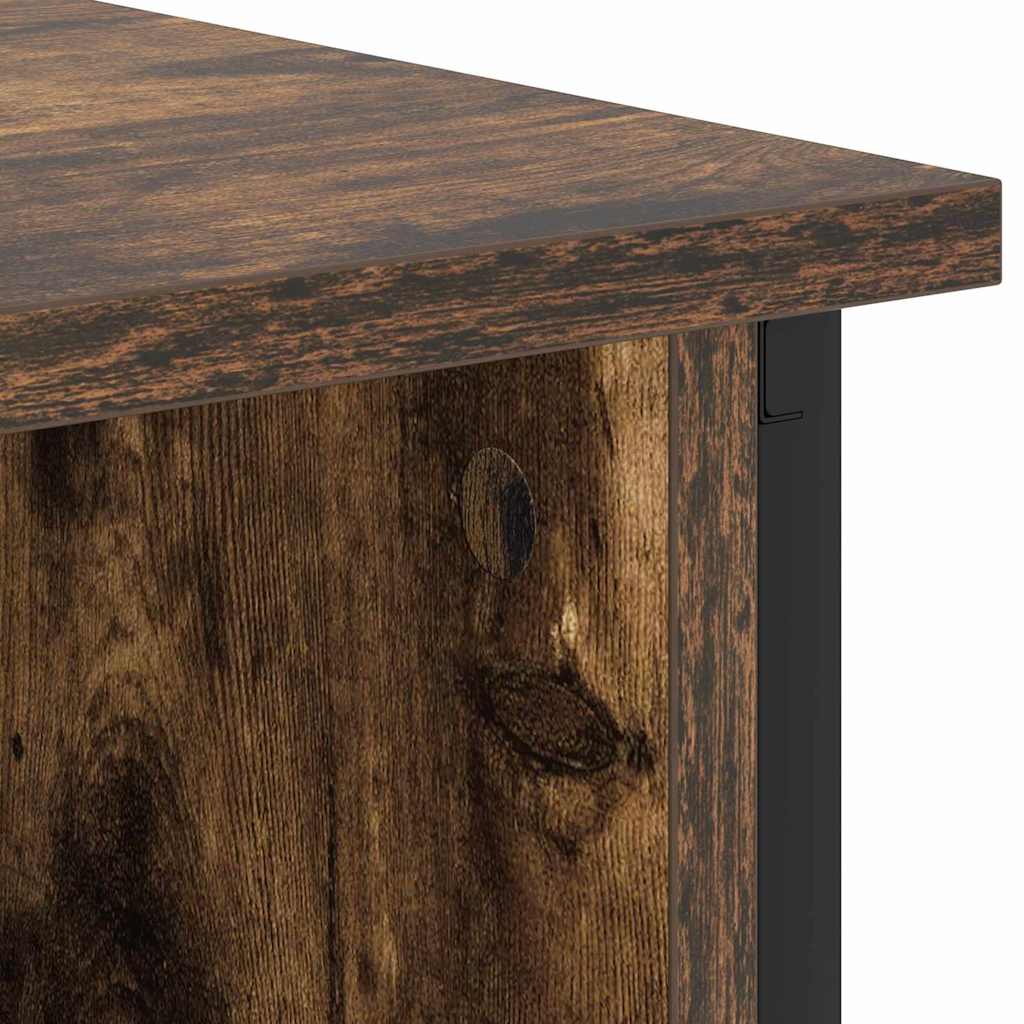 vidaXL Nachttisch Geräucherte Eiche 55 x 31 x 76 cm Holzwerkstoff