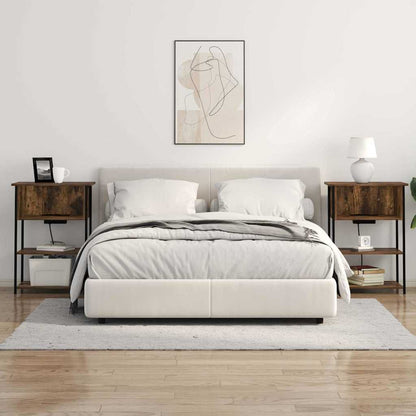 vidaXL Nachttisch Geräucherte Eiche 55 x 31 x 76 cm Holzwerkstoff