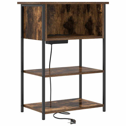 vidaXL Nachttisch Geräucherte Eiche 55 x 31 x 76 cm Holzwerkstoff