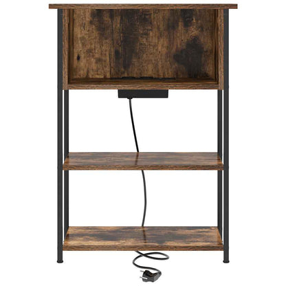 vidaXL Nachttisch Geräucherte Eiche 55 x 31 x 76 cm Holzwerkstoff