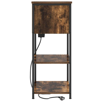 vidaXL Nachttisch Geräucherte Eiche 55 x 31 x 76 cm Holzwerkstoff