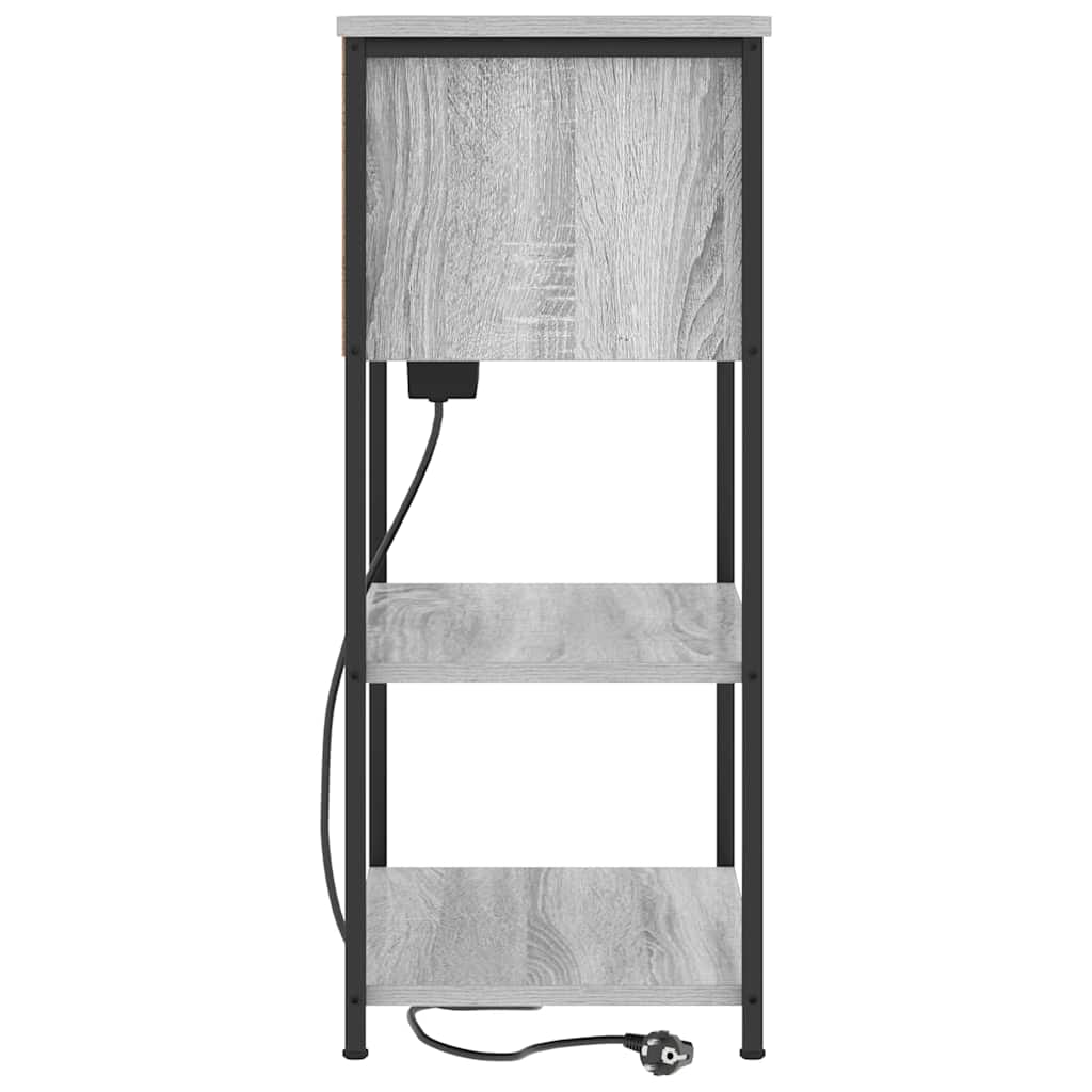 vidaXL Nachttisch Graues Sonoma 55 x 31 x 76 cm Holzwerkstoff