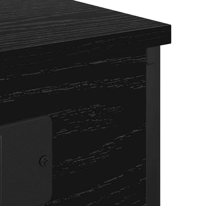 vidaXL Nachttisch 2 pcs Schwarz Eichen-Optik 41 x 31 x 51 cm