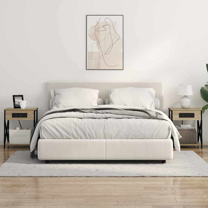 vidaXL Nachttisch Sonoma-Eiche 41 x 31 x 51 cm Holzwerkstoff