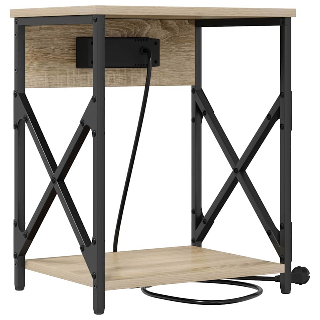 vidaXL Nachttisch Sonoma-Eiche 41 x 31 x 51 cm Holzwerkstoff
