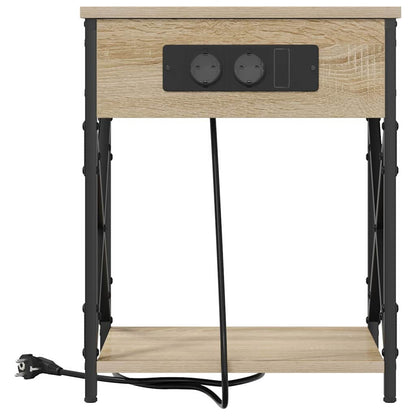 vidaXL Nachttisch Sonoma-Eiche 41 x 31 x 51 cm Holzwerkstoff