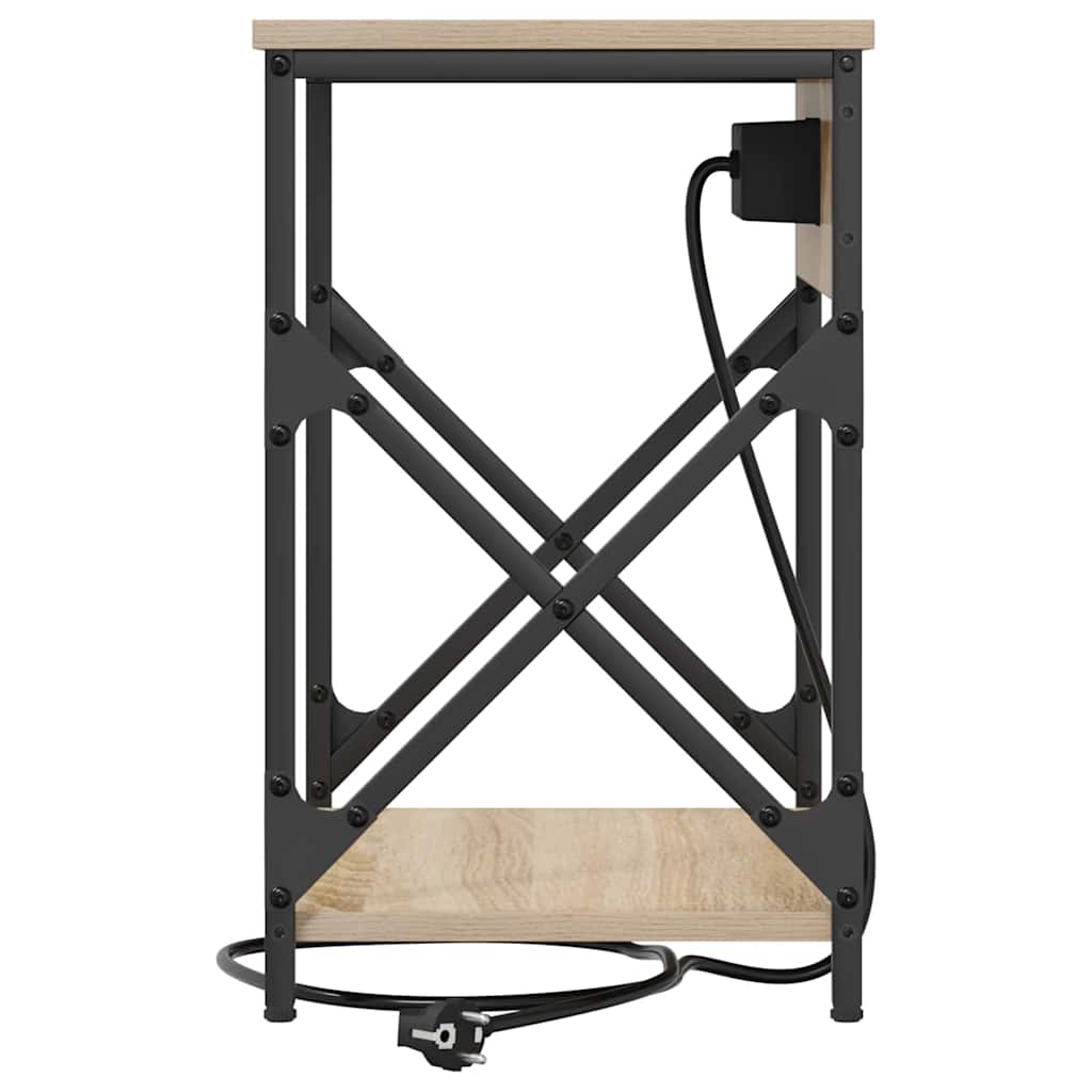 vidaXL Nachttisch Sonoma-Eiche 41 x 31 x 51 cm Holzwerkstoff