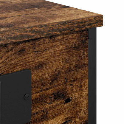 vidaXL Nachttisch Geräucherte Eiche 41 x 31 x 51 cm Holzwerkstoff