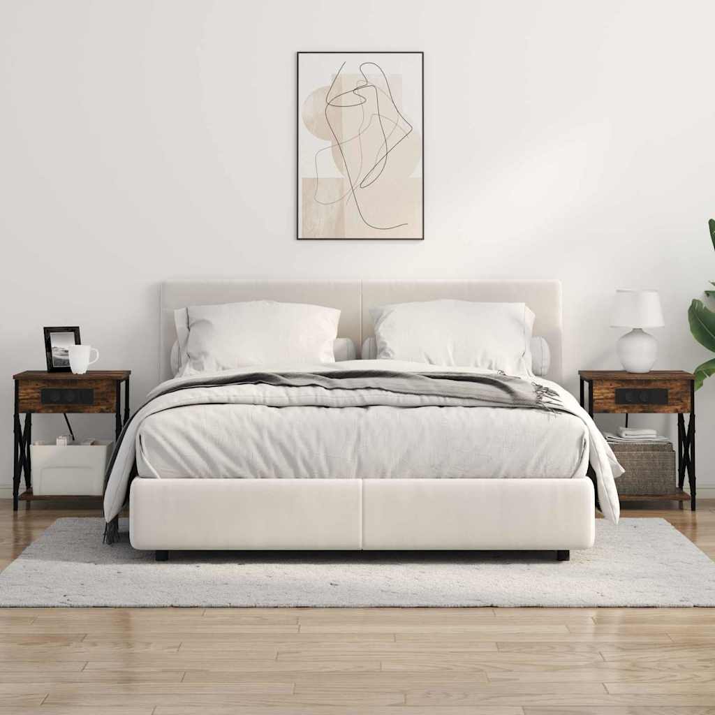 vidaXL Nachttisch Geräucherte Eiche 41 x 31 x 51 cm Holzwerkstoff