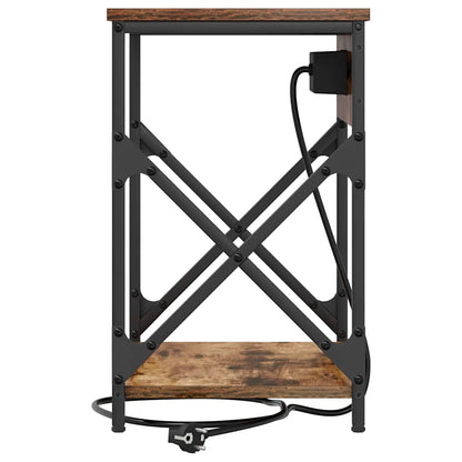 vidaXL Nachttisch 2 pcs Geräucherte Eiche 41 x 31 x 51 cm
