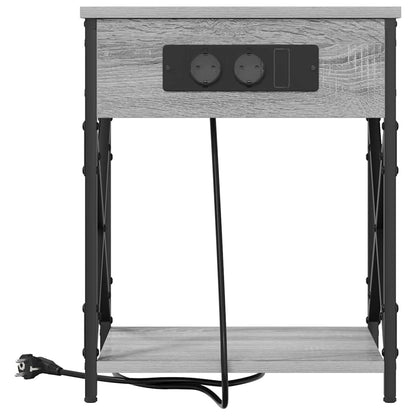 vidaXL Nachttisch Graues Sonoma 41 x 31 x 51 cm Holzwerkstoff