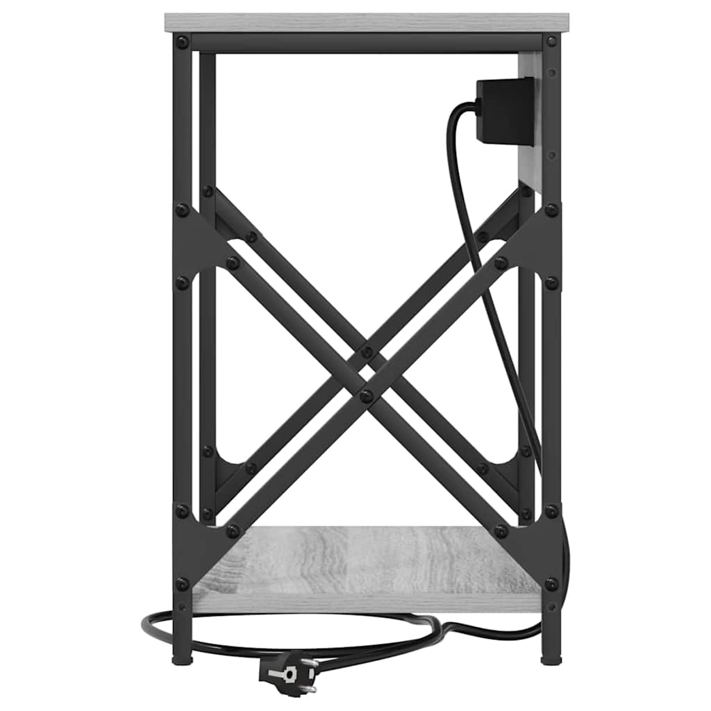 vidaXL Nachttisch Graues Sonoma 41 x 31 x 51 cm Holzwerkstoff