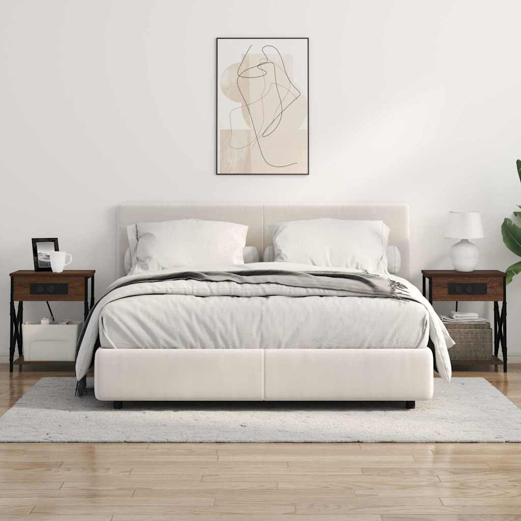 vidaXL Nachttisch Braun Eichen-Optik 41 x 31 x 51 cm Holzwerkstoff
