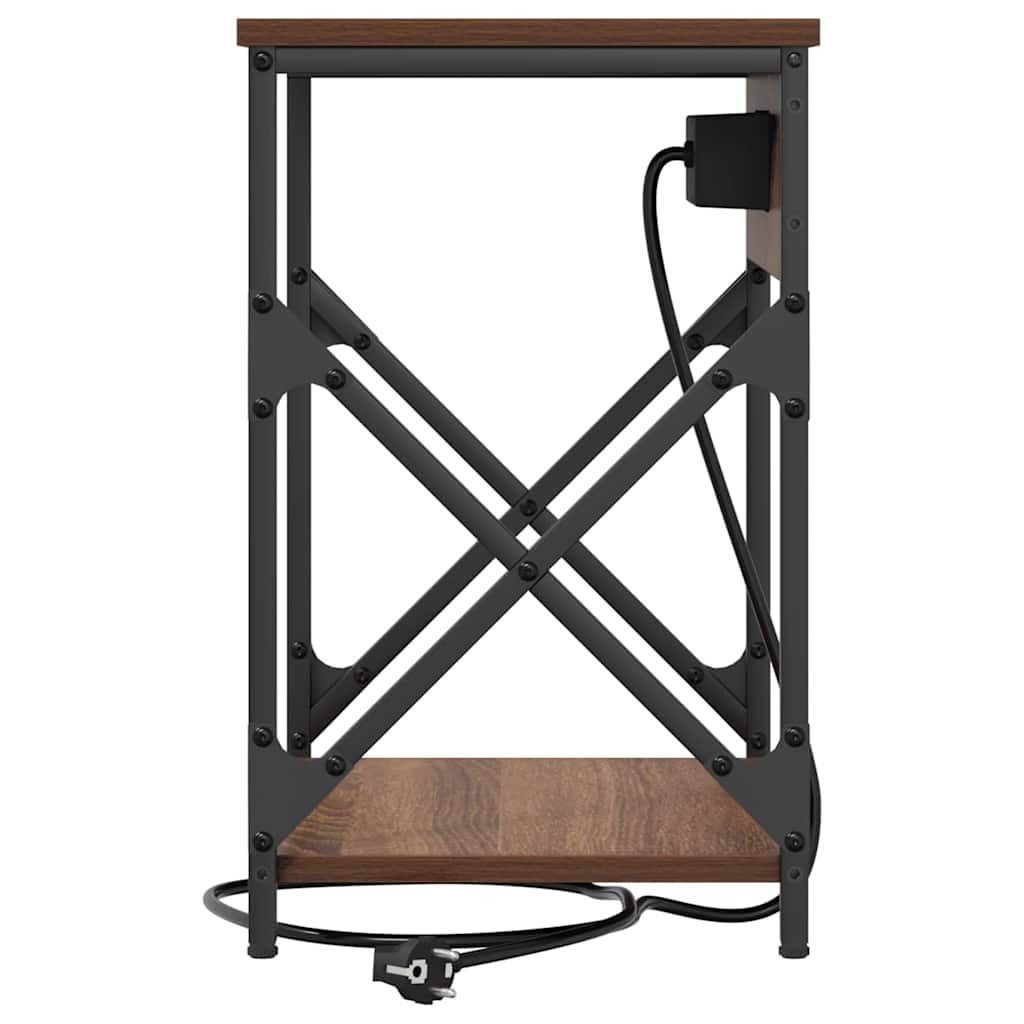 vidaXL Nachttisch Braun Eichen-Optik 41 x 31 x 51 cm Holzwerkstoff