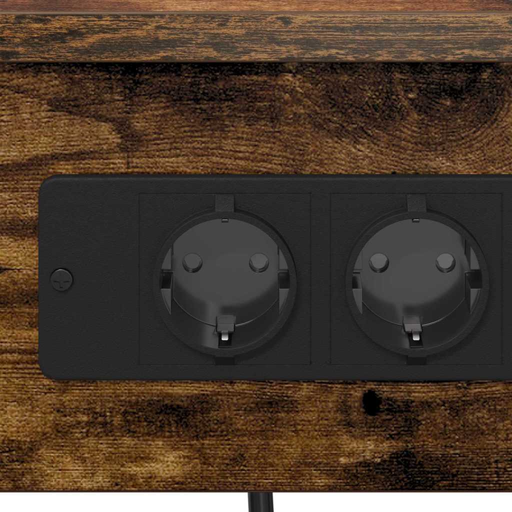 Nachttisch Geräucherte Eiche 41 x 31 x 51 cm Holzwerkstoff