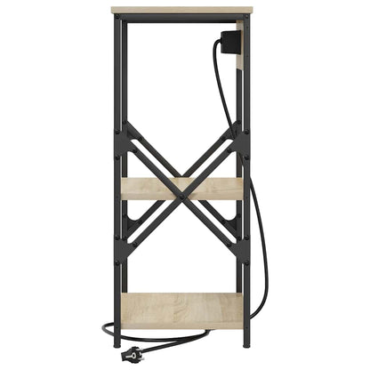 vidaXL Nachttisch mit Regal Sonoma-Eiche 41 x 31 x 76 cm Holzwerkstoff