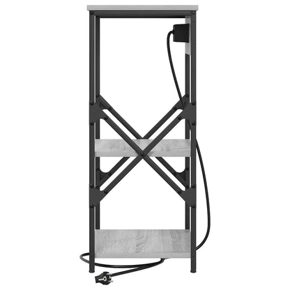 vidaXL Nachttisch Graues Sonoma 41 x 31 x 76 cm Holzwerkstoff