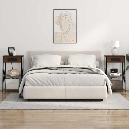 Nachttisch Braun Eichen-Optik 41 x 31 x 76 cm Holzwerkstoff