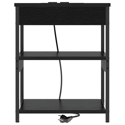 vidaXL Nachttisch Schwarz Eichen-Optik 41 x 31 x 51 cm Holzwerkstoff