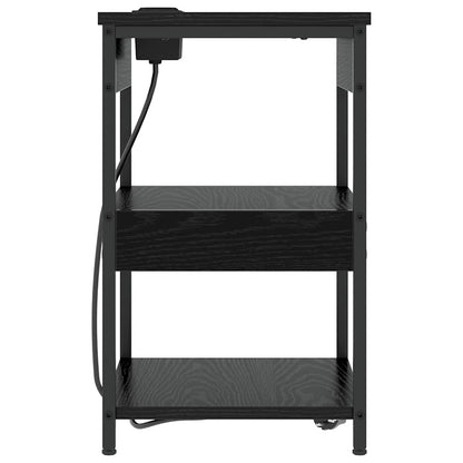 vidaXL Nachttisch Schwarz Eichen-Optik 41 x 31 x 51 cm Holzwerkstoff