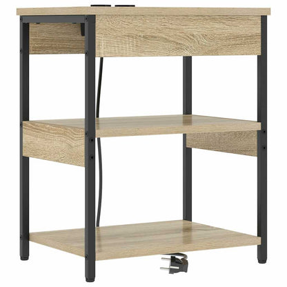 vidaXL Nachttisch Sonoma-Eiche 41 x 31 x 51 cm Holzwerkstoff