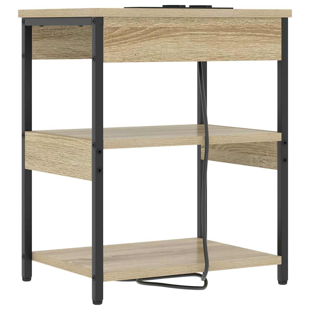 vidaXL Nachttisch Sonoma-Eiche 41 x 31 x 51 cm Holzwerkstoff