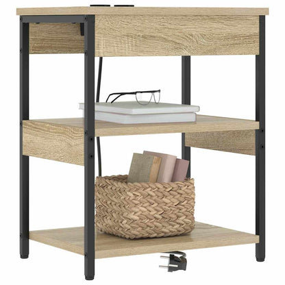 vidaXL Nachttisch Sonoma-Eiche 41 x 31 x 51 cm Holzwerkstoff