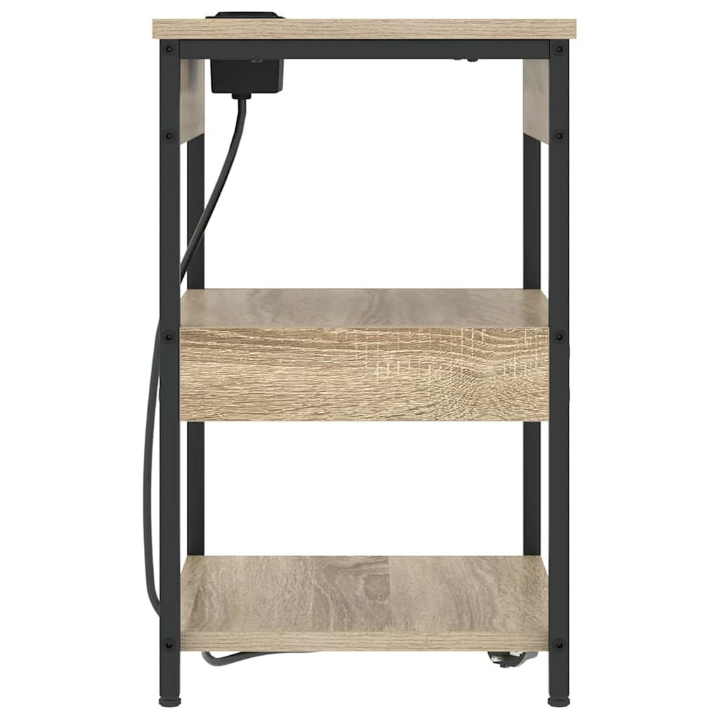 vidaXL Nachttisch Sonoma-Eiche 41 x 31 x 51 cm Holzwerkstoff