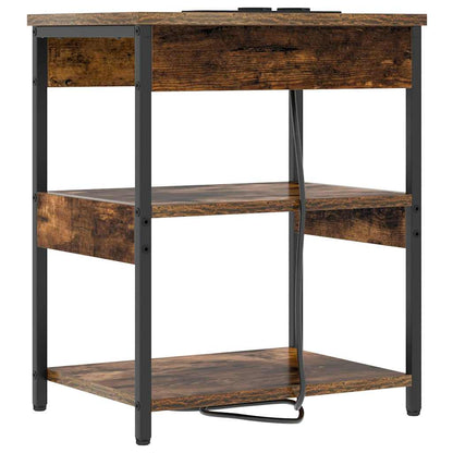 vidaXL Nachttisch 2 pcs Geräucherte Eiche 41 x 31 x 51 cm
