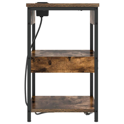 vidaXL Nachttisch 2 pcs Geräucherte Eiche 41 x 31 x 51 cm