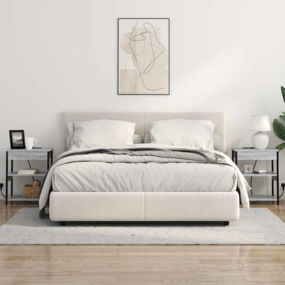 Nachttisch Graues Sonoma 41 x 31 x 51 cm Holzwerkstoff