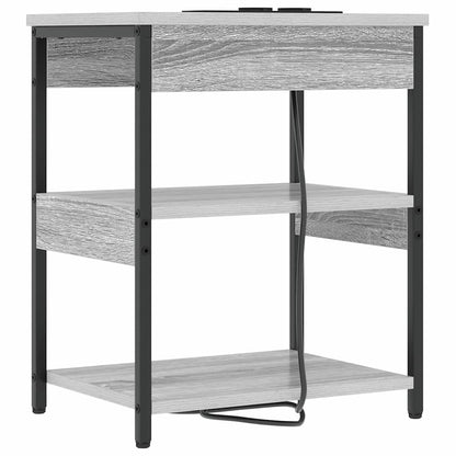 vidaXL Nachttisch 2 pcs Graues Sonoma 41 x 31 x 51 cm Holzwerkstoff