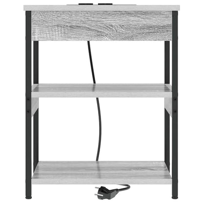 vidaXL Nachttisch 2 pcs Graues Sonoma 41 x 31 x 51 cm Holzwerkstoff