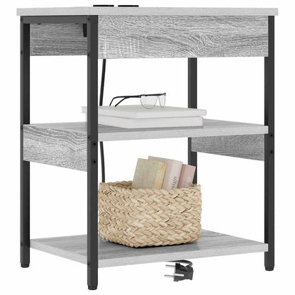 vidaXL Nachttisch 2 pcs Graues Sonoma 41 x 31 x 51 cm Holzwerkstoff
