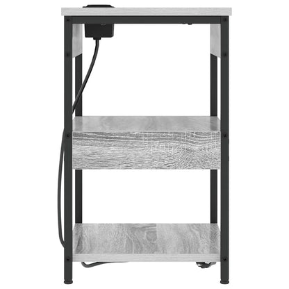 vidaXL Nachttisch 2 pcs Graues Sonoma 41 x 31 x 51 cm Holzwerkstoff